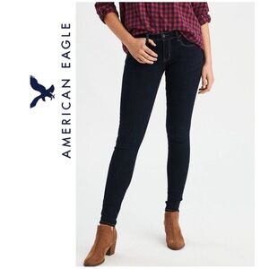 AE Super Stretch x4 Jegging Jeans Dark Wash 0S or 0 Short